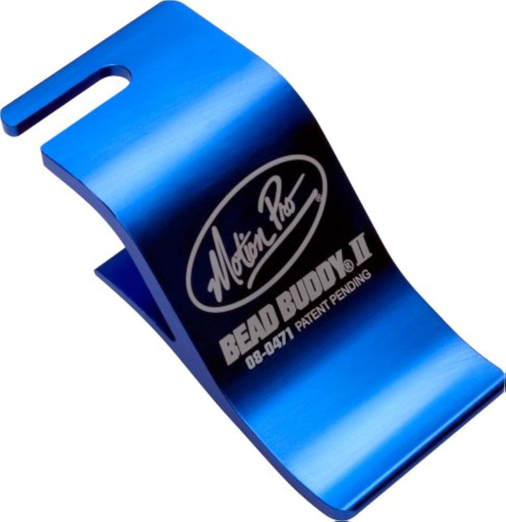Motion Pro Bead Buddy II front view showing aluminum construction and blue finish