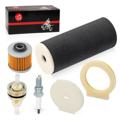 MOTO1988 air filter end cap installed in Yamaha Grizzly 600 airbox
