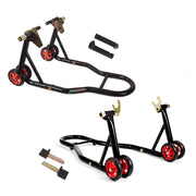 MOTO4U front stand full view showing stable lift benefits