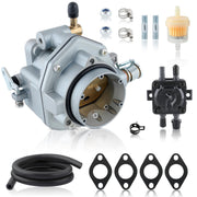 MOTOALL carburetor front view showing ports and fit for reliable fuel delivery