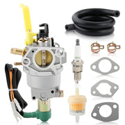 MOTOALL Huayi carburetor front view showing mounting points and improved fit