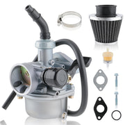 MOTOALL PZ19 front view showing carburetor body and benefits of easy replacement