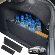 MOTOESCOT installed front view showing tidy trunk organization benefit