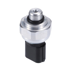 Motoforti front view of A/C pressure transducer showing mounting and port benefit precise fit