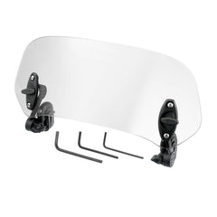 Motoforti front view installed on windshield showing improved aerodynamics