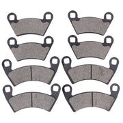 MOTOKU front and rear brake pads in packaging showing ready-to-install replacement benefit