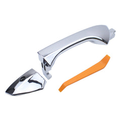 MOTOKU front left handle front view showing chrome finish and restored look