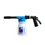 Motomuck front view of foam gun showing controls and ergonomic grip for comfortable use