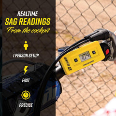 Motool Slacker close-up of LCD showing high-contrast digits for easy visibility