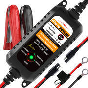 MOTOPOWER front view of MP00205A showing compact charger design and easy storage