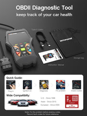 MOTOPOWER rear view highlighting buttons and ergonomic case for comfortable handling