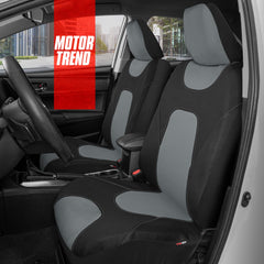 Motor Trend close-up of neoprene texture demonstrating water resistance