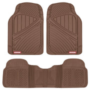 Motor Trend front mats top view showing full coverage and easy cleaning benefit