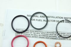 Motorcraft O-ring installed on injector illustrating reliable sealing during service