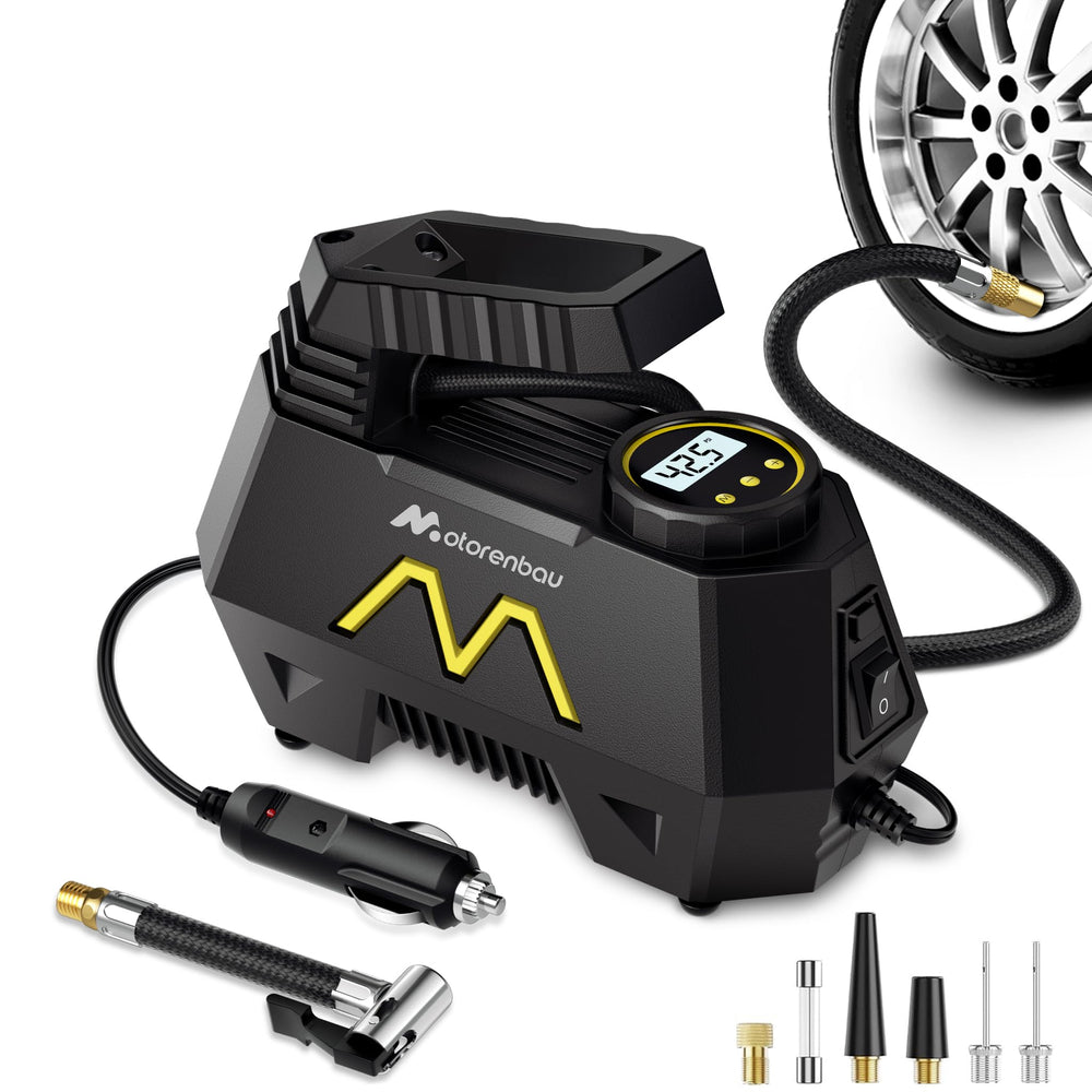 Motorenbau front view showing compact pump and controls for easy storage