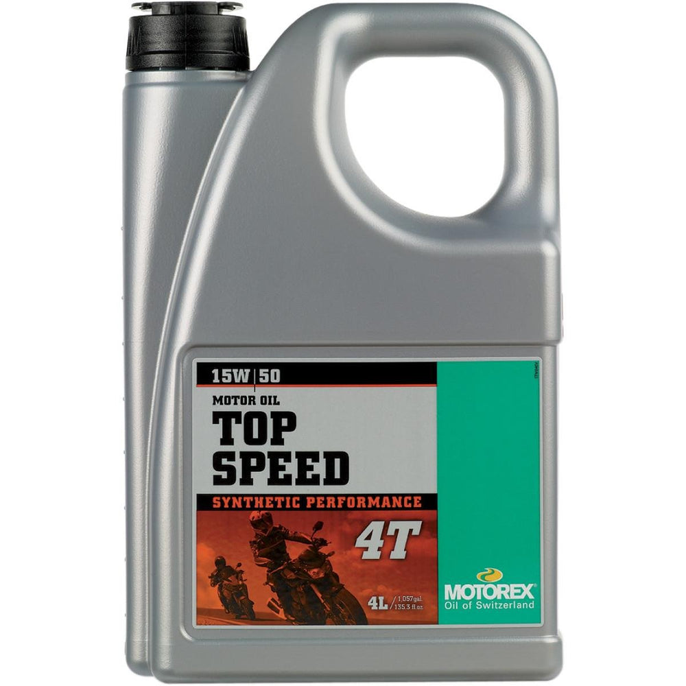 Motorex bottle front label showing 15W-50 and 4L, clearly indicating high-performance protection