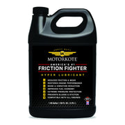 Motorkote front label on one-gallon jug showing product branding and benefits