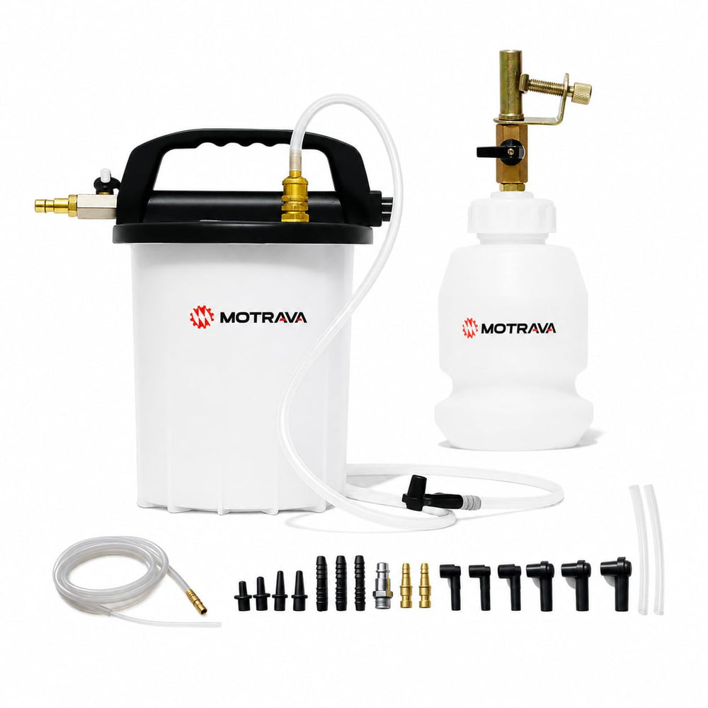 MOTRAVA front packaging showing full kit and organized components for quick setup