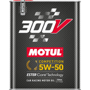 Motul 300V front packaging showing 2L bottle and clear product identity benefit clarity