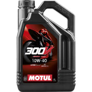 Motul 300V front packaging 4L showing label and product benefits