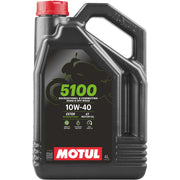 Motul 5100 front label showing grade and certifications for clear identification and trust