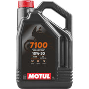 Motul 7100 front label showing 4L packaging and product benefits
