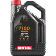 Motul 7100 front label showing product name and volume benefits