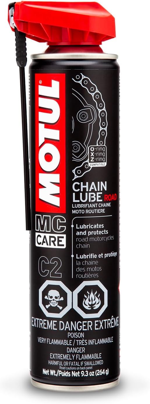 Motul C2 front can showing branding and size for quick identification and convenience