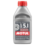Motul DOT 5.1 front packaging showing label and volume, ensures correct spec identification