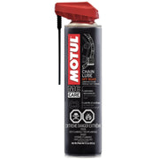 Motul MC Care C3 front aerosol can showing label and size benefit
