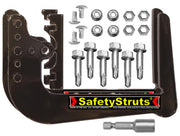 Mount-n-Lock front packaging showing SafetyStruts kit and fast, clear contents benefit
