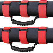 moveland front view of two grab handles showing fit and finish and improved convenience