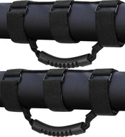 moveland grab handles front installed on roll bar showing clean fit and secure grip