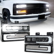 MOVOTOR front assembly showing complete LED lights and improved visibility