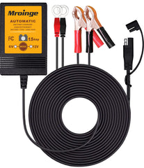 Mroinge charger front view showing compact design and ports for convenient storage