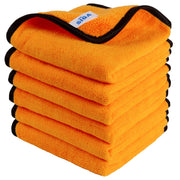 MR.SIGA front view of 6-pack towels showing size and packaging, durable and ready