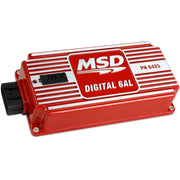 MSD 6425 front view showing compact red housing and mounting points for quick fit
