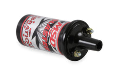 MSD 8222 installed under hood to show size and fitment advantage