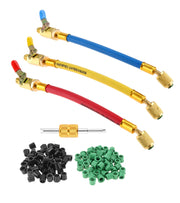 Mtsooning front view of three color-coded hoses showing compact kit and quick identification
