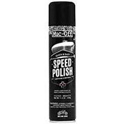Muc-Off speed polish front label showing product and size benefits