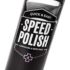 Muc-Off spray action applied by hand demonstrating quick application benefit