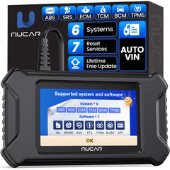 MUCAR CS6 front display showing clear diagnostics and quick navigation