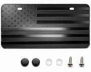MULL front view of black flag plate showing bold design and durable look