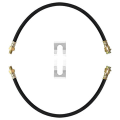 MuRealy front packaging showing two brake hoses and clear fitment info for easy selection