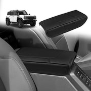 Muslogy front view of armrest cover showing fitted look and improved comfort