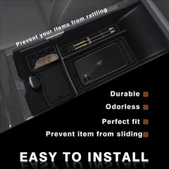 Muslogy cutout for charging port preserving Camry power access