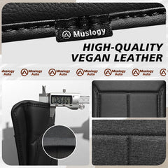 Muslogy stitching detail emphasizing reinforced seams and long-lasting strength