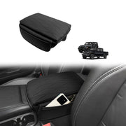 Muslogy front view of console cover showing precise OEM-like fit and protection