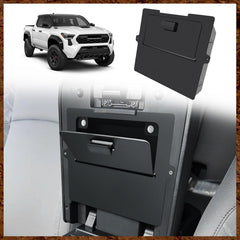 Muslogy front view of insert showing clean OEM fit and added hidden storage benefit