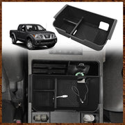 Muslogy front view of console organizer showing tidy compartments and quick access
